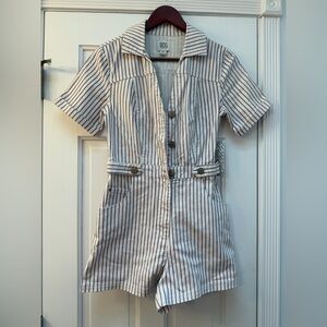 BDG Striped Short Sleeve Romper